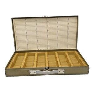 Vintage Sears 9958 35mm Metal Slide Storage Case Box | Film Slide File Container
